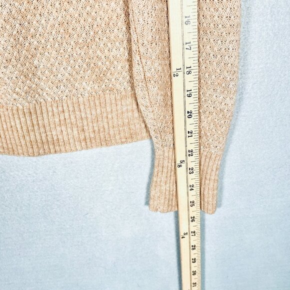 Quince Sweater Womens M Beige Tan Wool Alpaca Tunic Slouchy - Picture 10 of 11